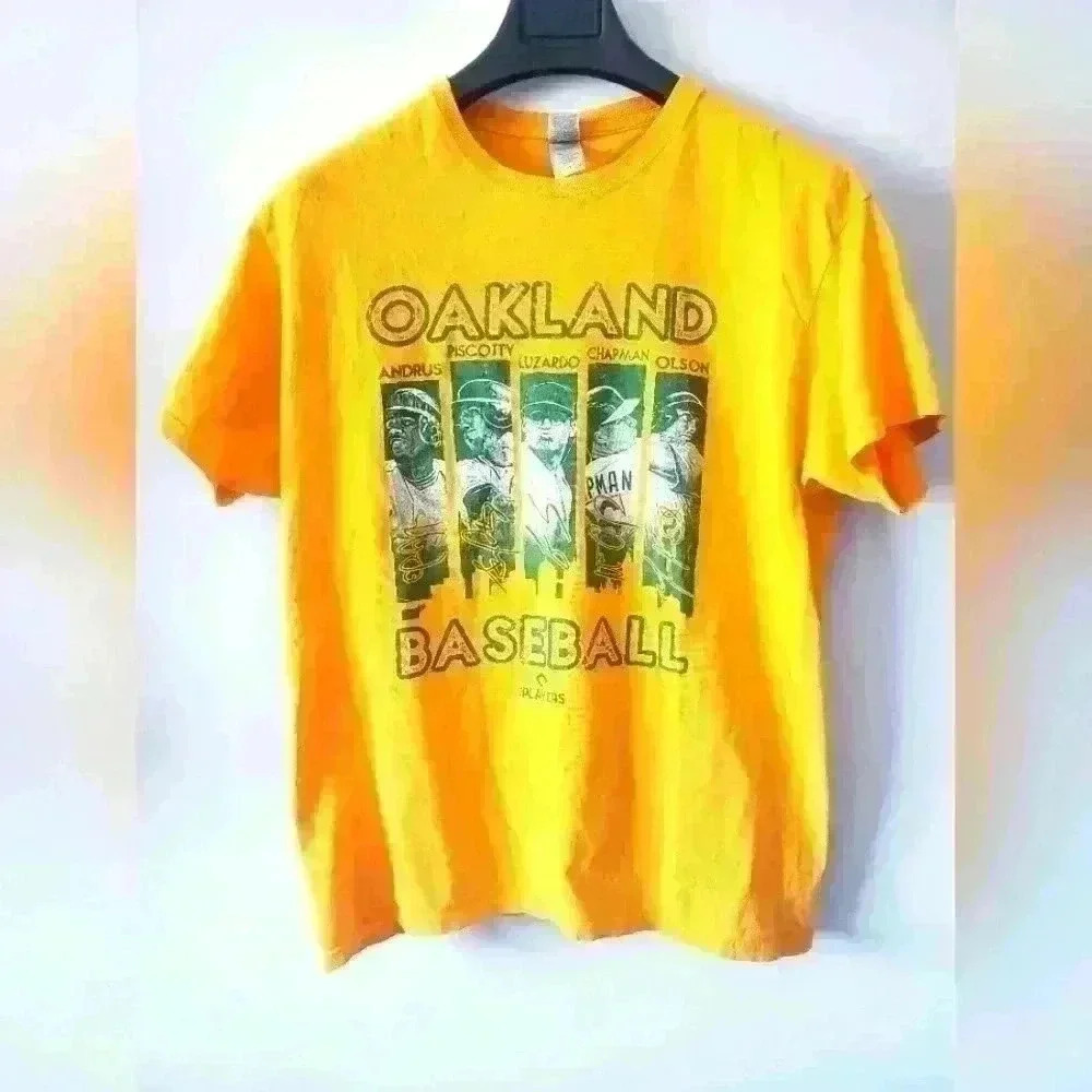 MLB OAKLAND  A's baseball Tshirt size men's large.
